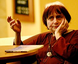 Varda at the Guadalajara International Film Festival in 2010