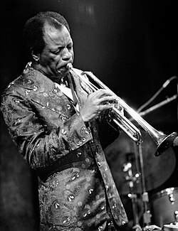 Coleman playing the trumpet at the Great American Music Hall, San Francisco, in 1981
