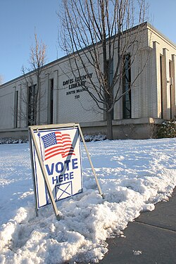 Voting sign in Utah