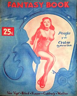 Norton's novelette "The People of the Crater", published under her "Andrew North" pseudonym, was originally published as the cover story in the debut issue of Fantasy Book in 1947.