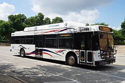 "The T" bus in Ft. Worth, 2016