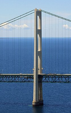 A bridge tower