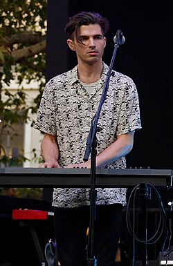 Larson was engaged to musician and actor Alex Greenwald from 2016 to 2019.