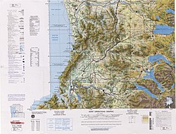 Map of Valdivia and its surroundings