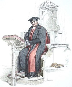 An Oxford Doctor of Divinity, in Convocation habit.