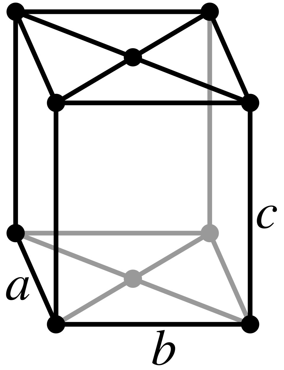 Orthohombic, base-centered