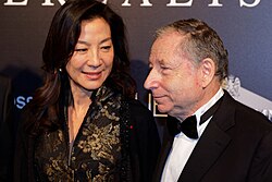 Michelle Yeoh and her husband Jean Todt at the Festival Automobile International 2016