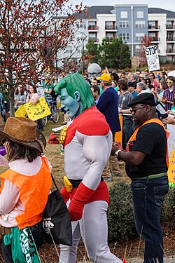 At the Atlanta Peoples' Climate March.