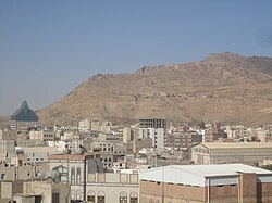 Jabal Nuqm or Jabal Nuqum in the area of Sana'a. Local legend has it that after the death of Noah, his son Shem built the city at the base of this mountain.[2]