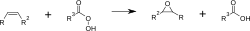 Synthesis of an epoxide by use of a peracid