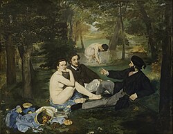 Édouard Manet: Le déjeuner sur l'herbe (1862–63).