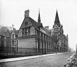 Old Medical School on Coupland Street (photographed in 1908), which now houses the School of Dentistry