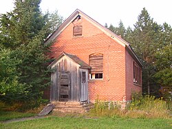 Some of the historical one-room schools that survive today remain unrestored and in disrepair.