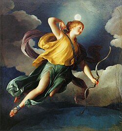 Diana as Personification of the Night. Anton Raphael Mengs, c. 1765.