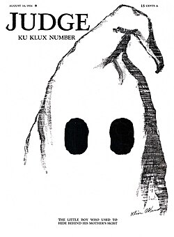The "Ku Klux Number" of Judge, August 16, 1924