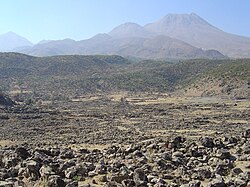 The ancient town of Mokissos and Mount Hasan