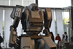 Kuratas, a mecha made by Suidobashi Heavy Industry at the Maker Faire Tokyo (2012)