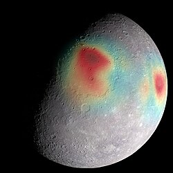 Mercury – Gravity Anomalies – mass concentrations (red) suggest subsurface structure and evolution.