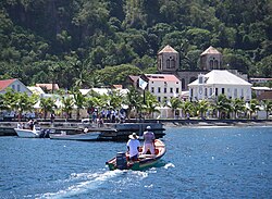 Saint-Pierre seen from the harbour in 2005