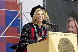 Amy Gutmann, University of Pennsylvania president, at the university's 2009 commencement