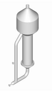 A rising film evaporator.