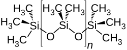 Polydimethylsiloxane is a widely used antifoaming agent.