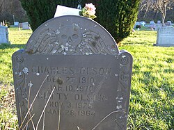 Gravestone of Charles and Betty Olson, Beechbrook Cemetery, Gloucester, Massachusetts