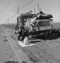 "Broke, baby sick, and car trouble!" (1937)