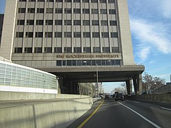 Rockefeller University, as seen from the FDR Drive, New York, NY, 2011