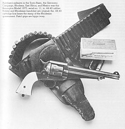 Frederick Burnham's sidearm, a Remington Model 1875.