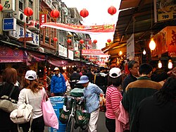 Dihua Street market in Taipei during the Chinese New Year