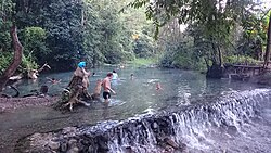 Sai Ngam hot springs in Mae Hong Son province, Thailand
