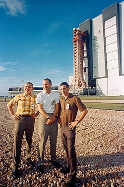 Anders (right) with fellow Apollo 8 crewmates Jim Lovell (center) and Frank Borman (left)