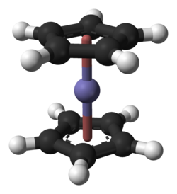 Ferrocene – an iron atom sandwiched between two C5H5 ligands