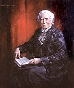 Portrait of Elizabeth Blackwell by Joseph Stanley Kozlowski, 1963. Collection of SUNY Upstate Medical University.[14]