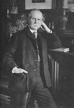 English economist Alfred Marshall pictured c. the release of Principles of Economics (1890)