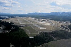 Erik Nielsen Whitehorse International Airport serves as the air transport hub for Yukon