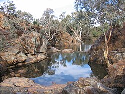 The ephemeral nature of Granite Plateau Creek on the Mawson Plateau means the creek is usually a series of waterholes