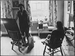 William Johnson at work, NARA