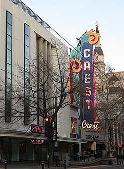 The historic Crest Theatre