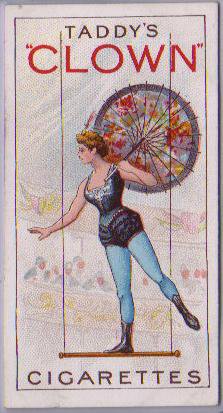 An original Taddy's Clowns and Circus Artistes card