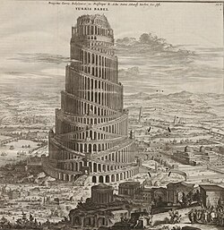 Turris Babel from Athanasius Kircher