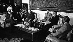 Suharto with Gerald Ford and Kissinger in Jakarta on December 6, 1975, one day before the Indonesian invasion of East Timor
