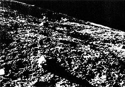 First photo of the surface of the Moon, taken by Luna 9