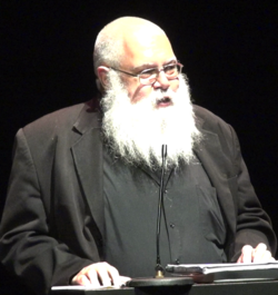 At a reading at The Kitchen in June 2011