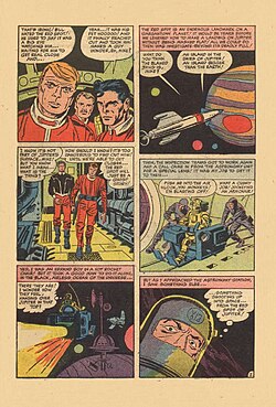 Race for the Moon #2 (September 1958), art by Jack Kirby and Al Williamson.