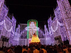 The feast of the Assumption of the Virgin Mary at Novara di Sicilia in August