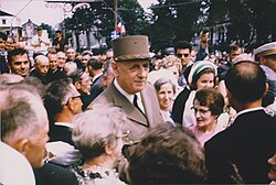 General de Gaulle on the Chemin du Roy,[18] Sainte-Anne-de-la-Pérade, 1967