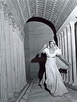 Callas as Giulia in the Opera "La Vestale", by Gaspare Spontini, 1954
