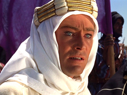 O'Toole as T. E. Lawrence in Lawrence of Arabia (1962)
